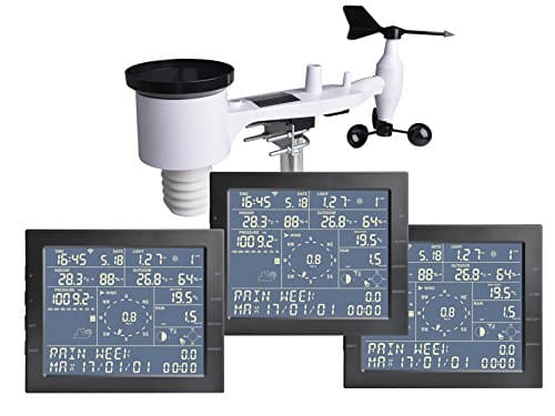 Estacion meteorologica profesional Froggit WH4000 se 3 pantallas