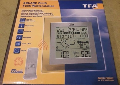 estacion meteorologica digital TFA Square Plus